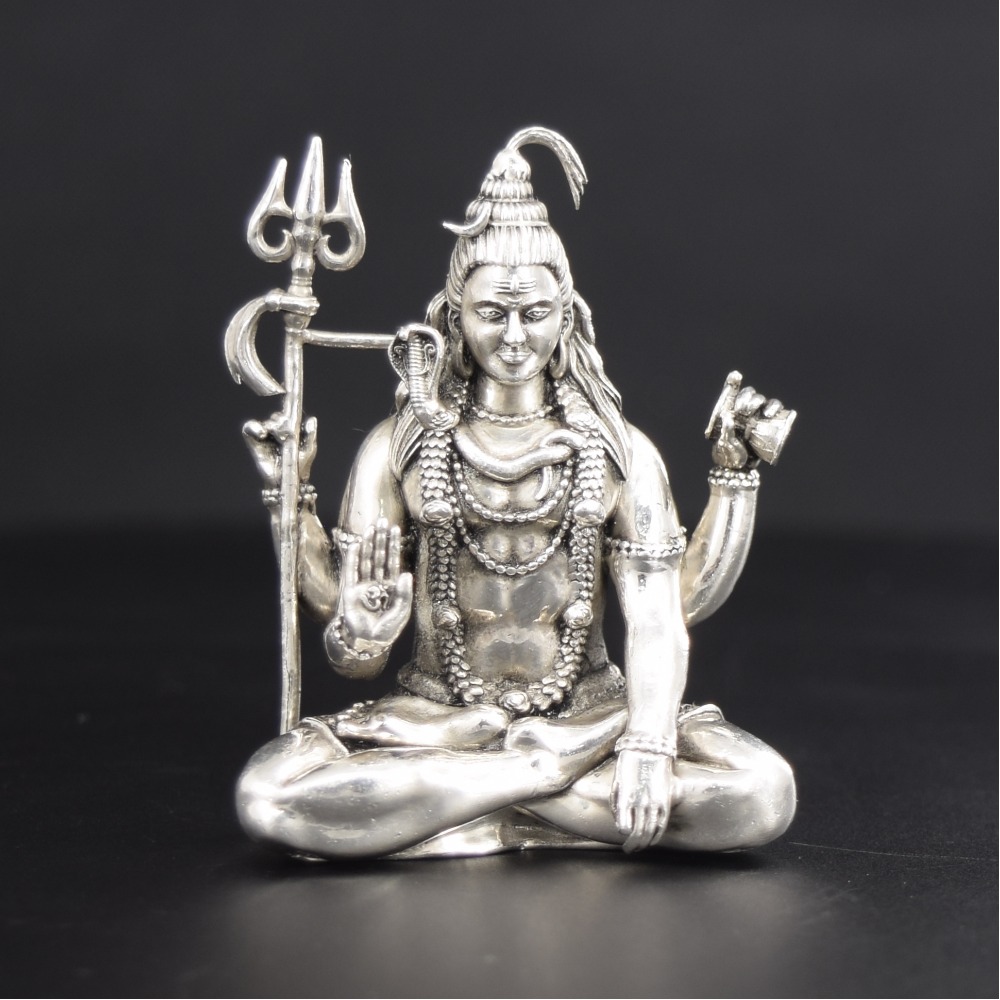 925 Silver Shivaji Idol