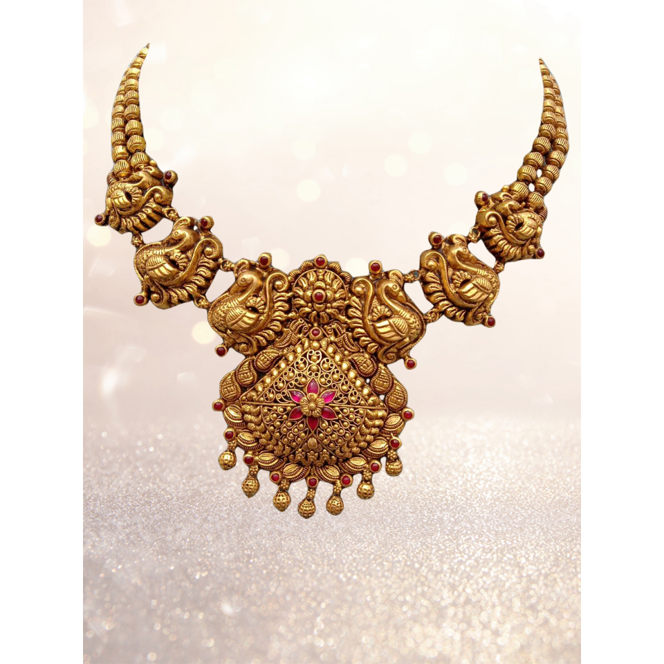 22K GOLD Antique NECKLACES sbbjn43