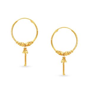 916 Yellow Gold Fine Design Earrings