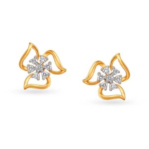 916 Yellow Gold Unique TOPS&HENGISH for Women