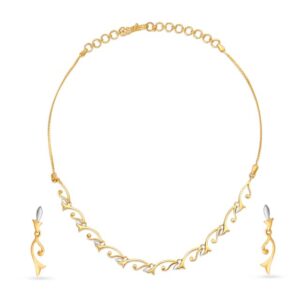 22k Gold Antique Design Necklace Set