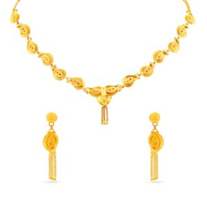 22k Gold Regal Design Necklace Set