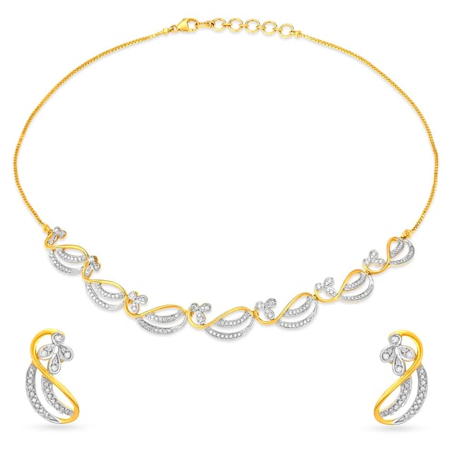 22k Gold Enduring Design Necklace Set