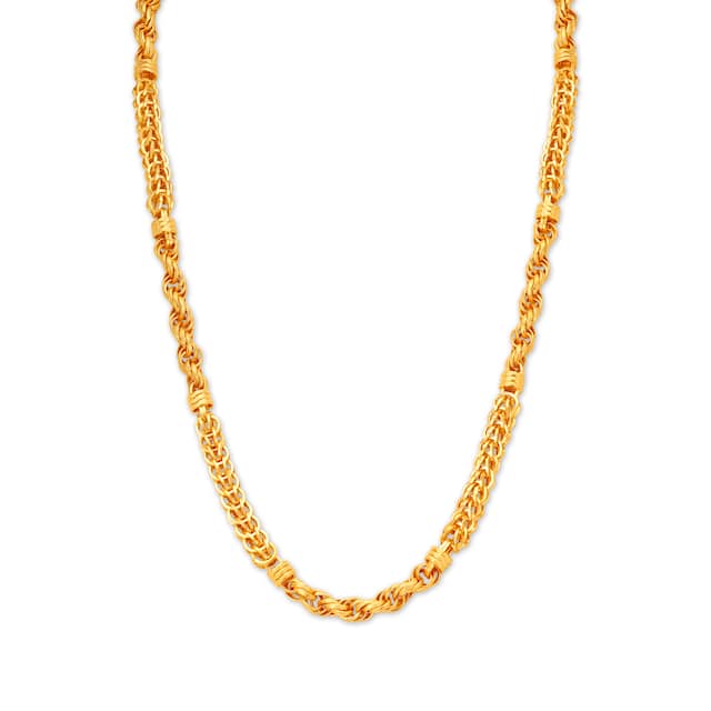 Gold Plain Lightweight Design Chain