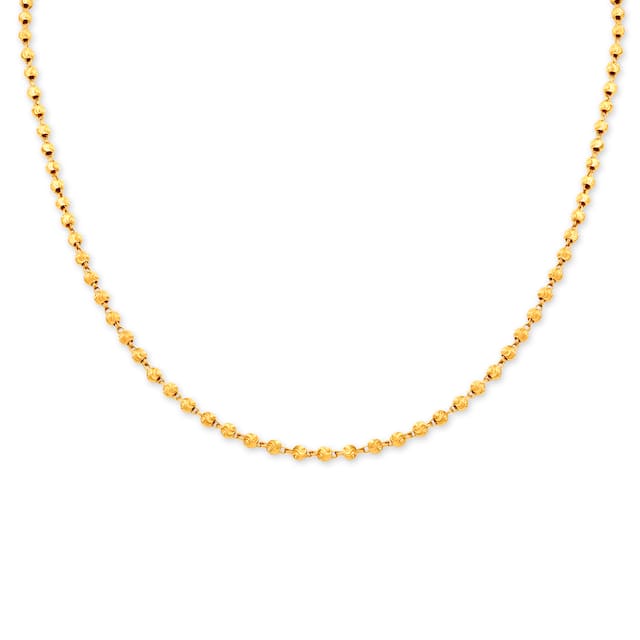 Gold Plain Unique Chain