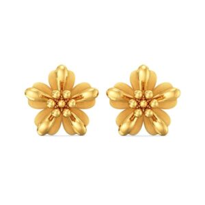 Gold Yellow Delicate Design Earrings