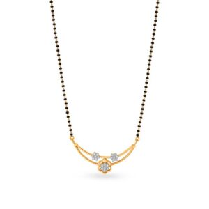 Gold Yellow Unique Design Mangalsutra