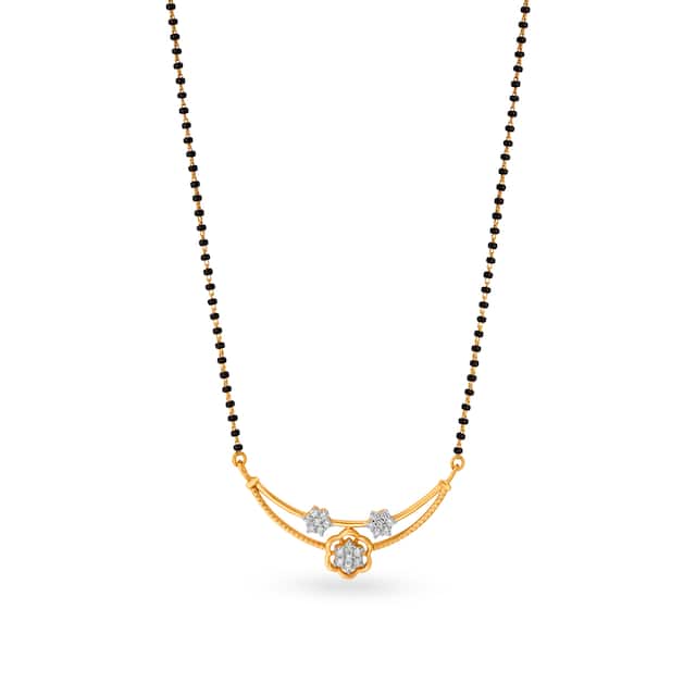 Gold Yellow Unique Design Mangalsutra