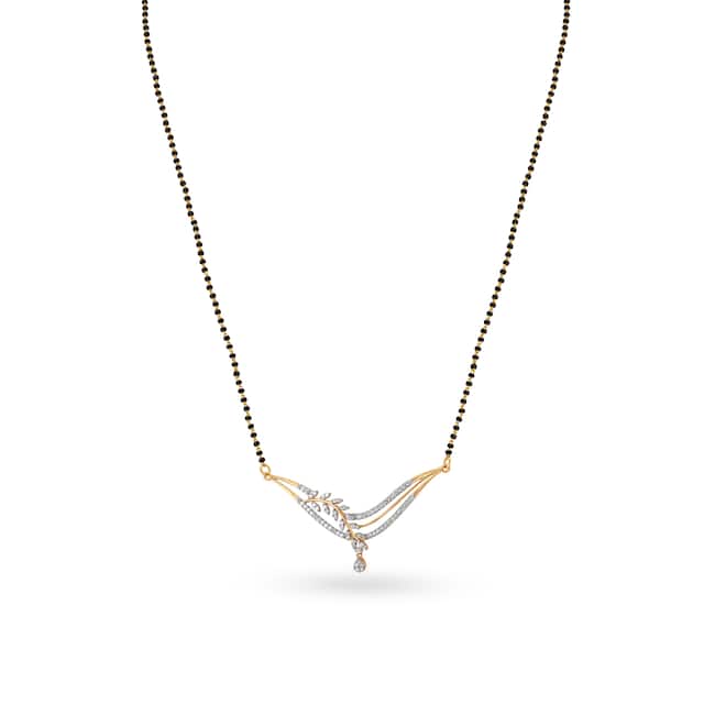Gold Yellow Modern Design Mangalsutra