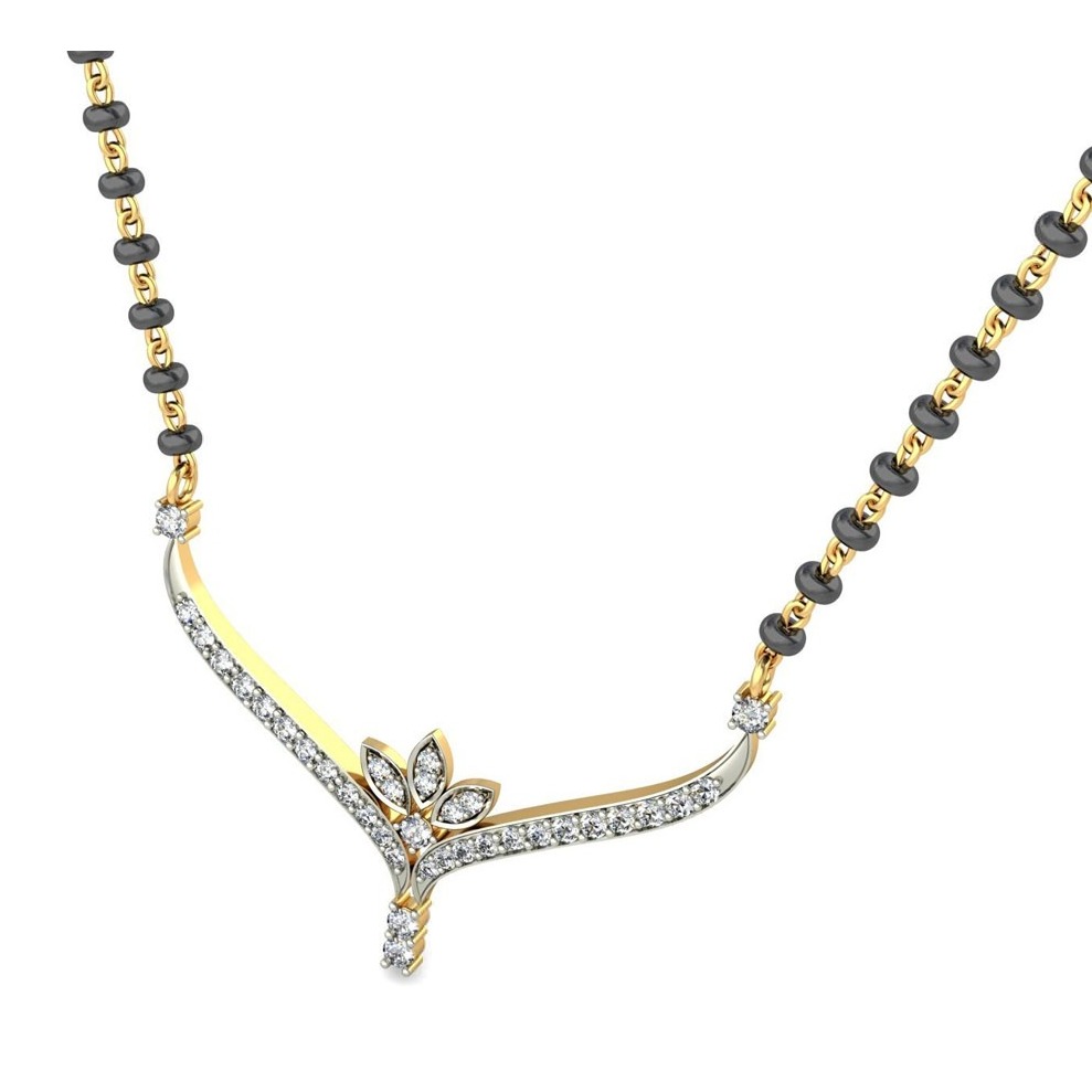 18K Gold Designer Mangalsutra BMS002 - Image 4