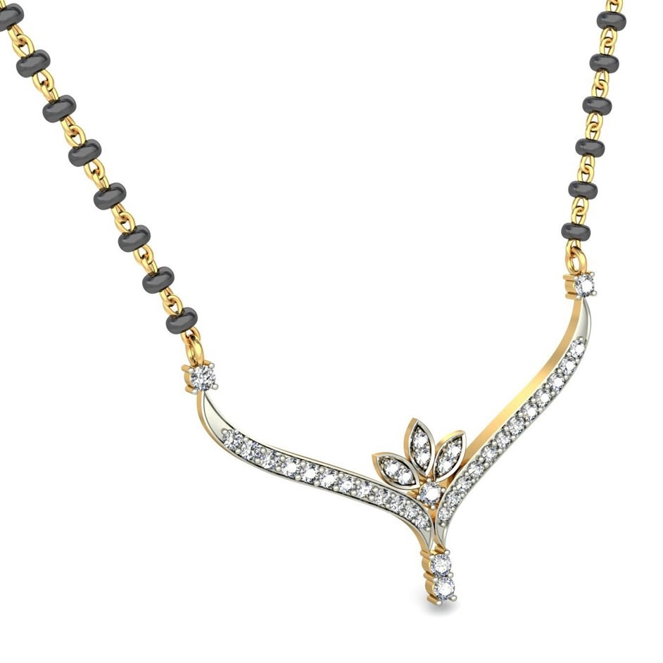 18K Gold Designer Mangalsutra BMS002 - Image 3