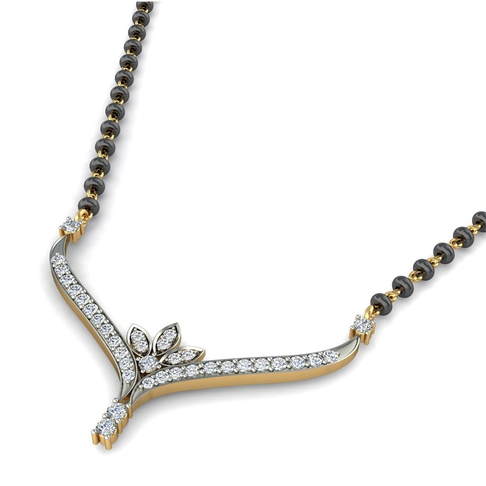 18K Gold Designer Mangalsutra BMS002 - Image 2