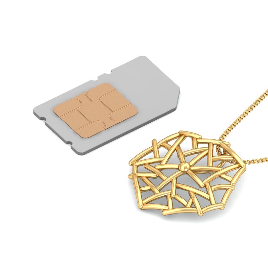 916 Gold Designer Pendant BPDP024 - Image 5