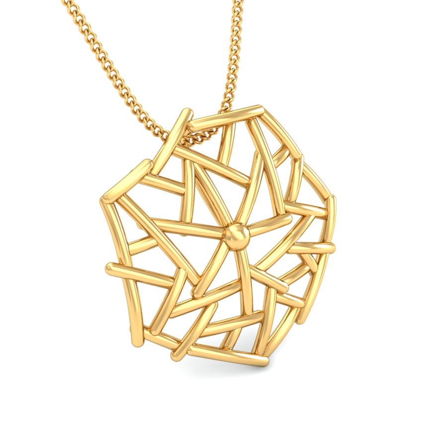 916 Gold Designer Pendant BPDP024 - Image 3