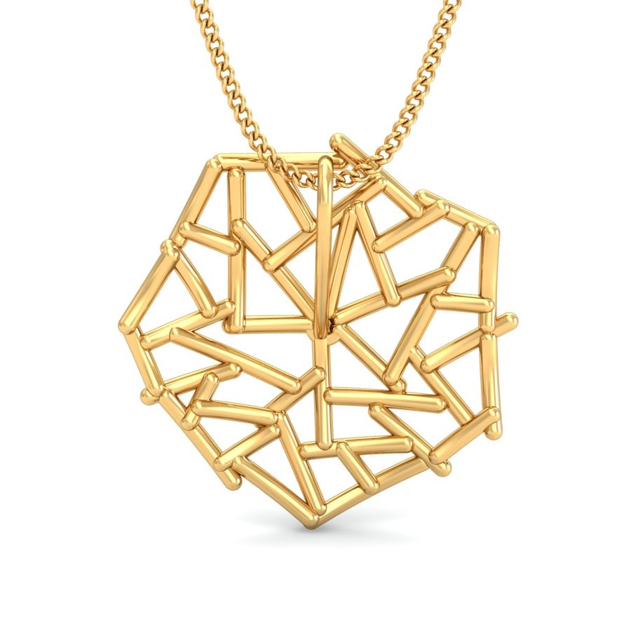 916 Gold Designer Pendant BPDP024 - Image 2