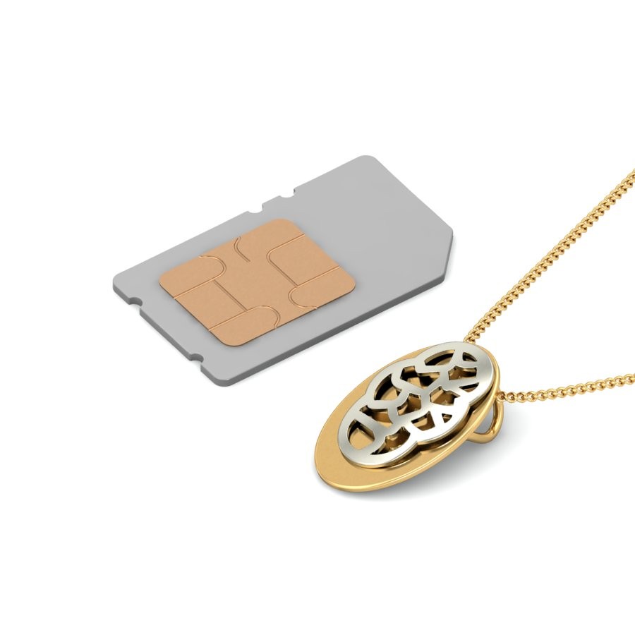 916 Gold Sparkling Pendant BPDP022 - Image 5