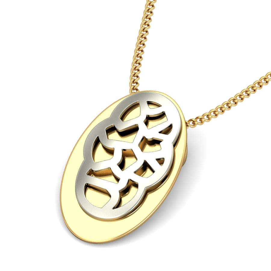 916 Gold Sparkling Pendant BPDP022 - Image 4