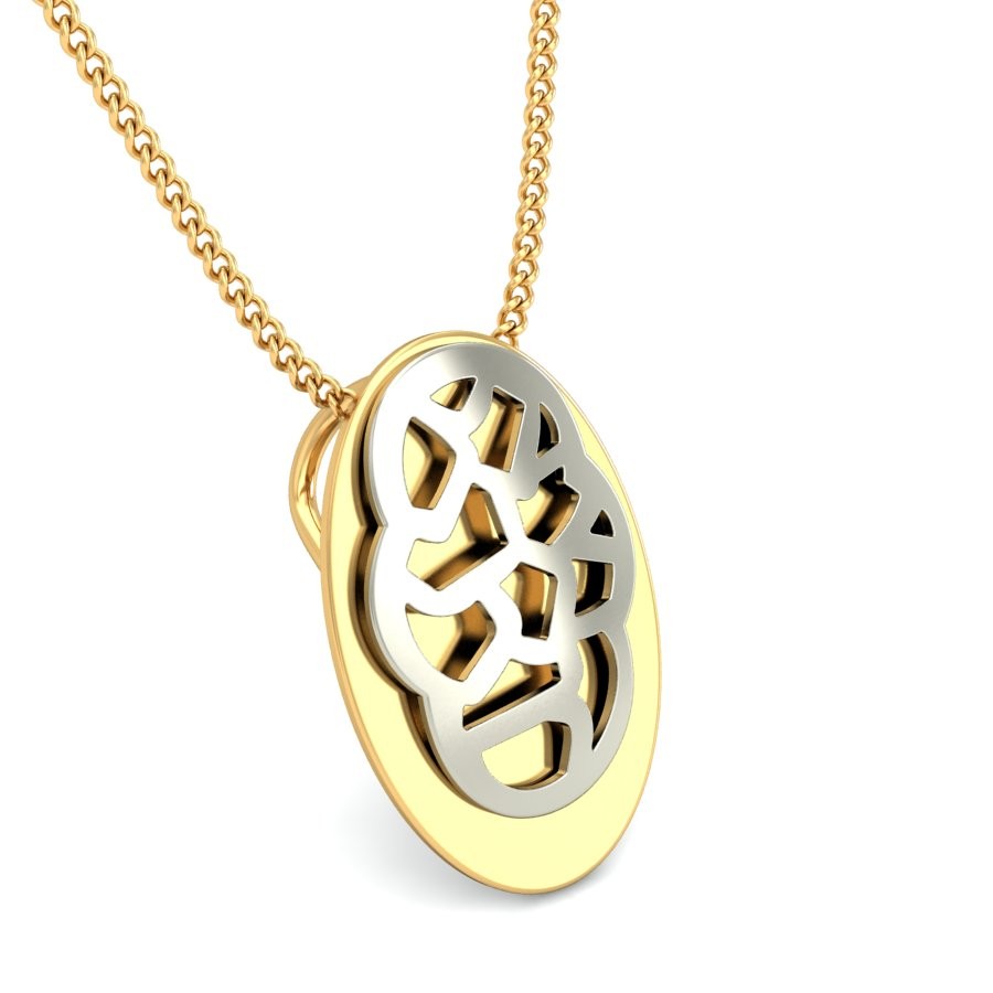 916 Gold Sparkling Pendant BPDP022 - Image 3