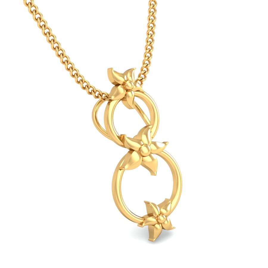 916 Gold Beautiful Pendant BPDP017 - Image 3