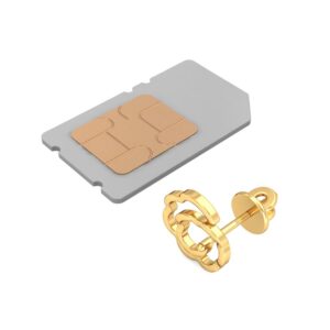 916 Gold Stylish Earrings BERP021