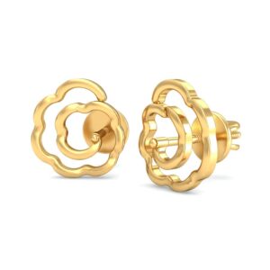 916 Gold Stylish Earrings BERP021