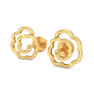 916 Gold Stylish Earrings BERP021