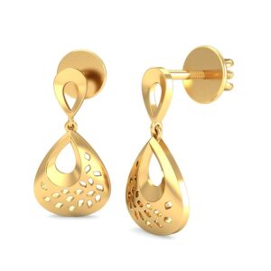916 Gold Unique Earrings BERP020