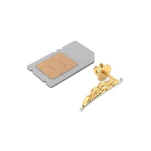 916 Gold Beautiful Earrings BERP018