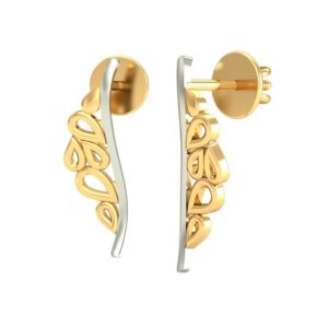 916 Gold Beautiful Earrings BERP018