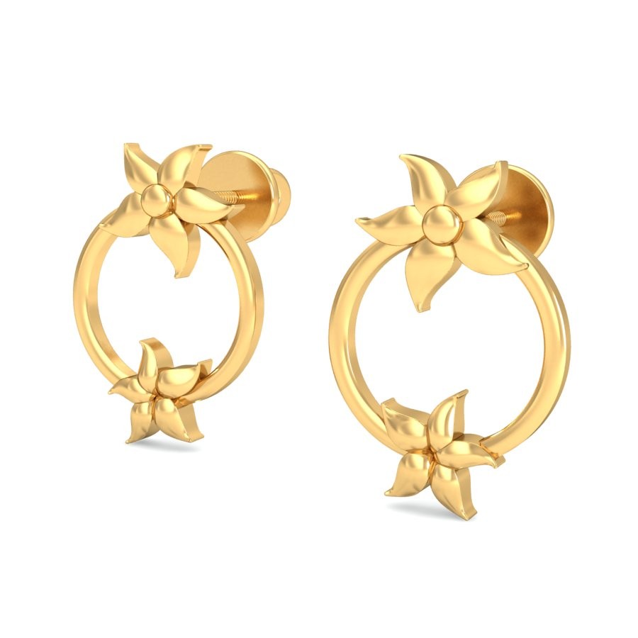 916 Gold Stunning Earrings BERP017