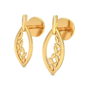 916 Gold Elegant Earrings BERP012