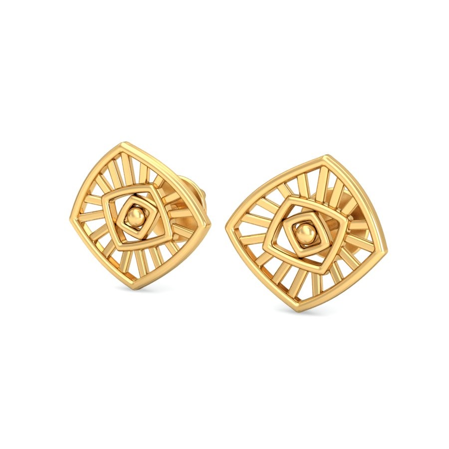916 gold unique earrings berp009