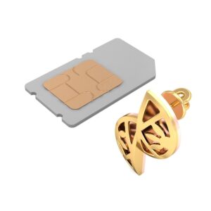 916 Gold Charm Earrings BERP006