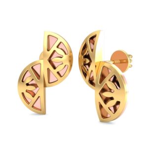 916 Gold Charm Earrings BERP006