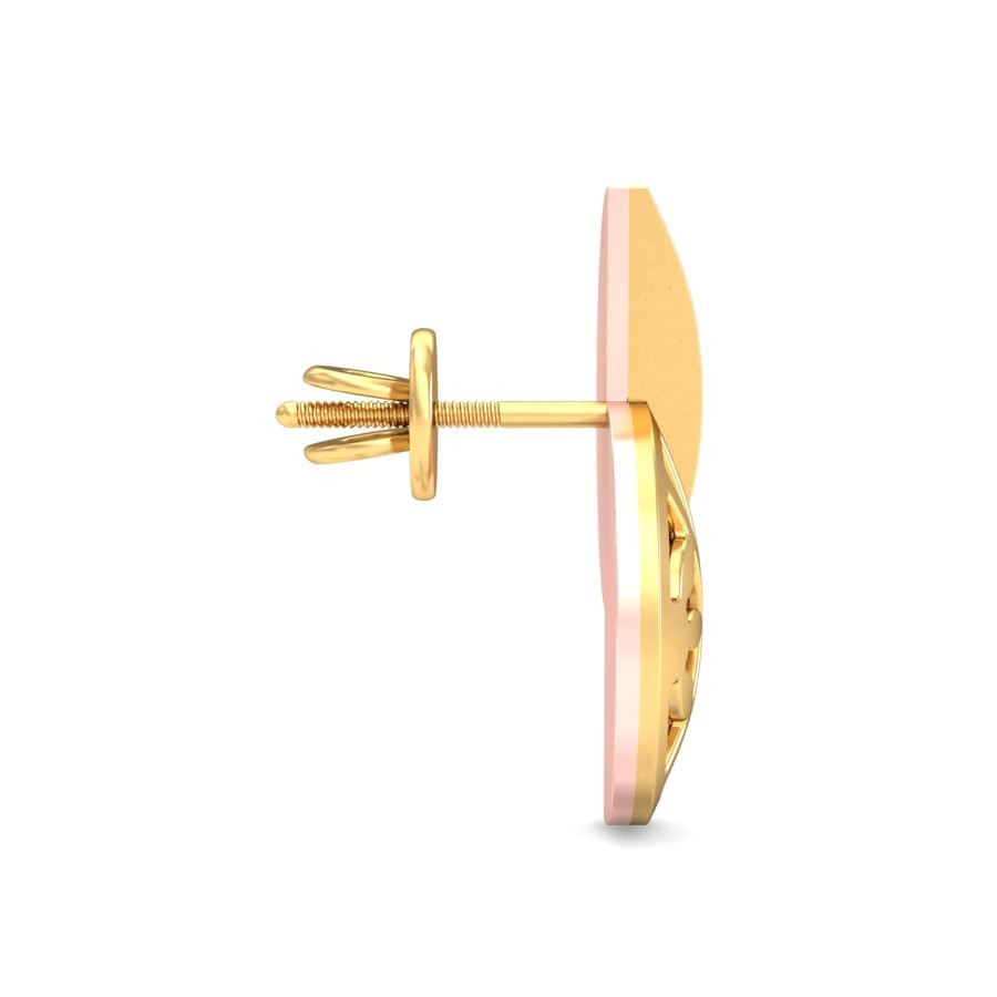 916 Gold Charm Earrings BERP006 - Image 3