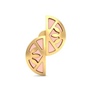 916 Gold Charm Earrings BERP006