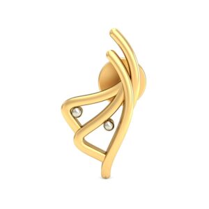 916 Gold Modern Earrings BERP004