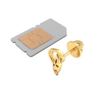 916 Gold Daily Wear Earrings BERP003