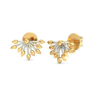 916 Gold Designer Earrings BERP002