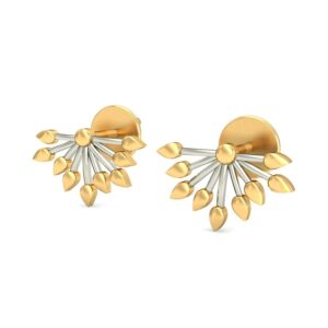 916 Gold Designer Earrings BERP002