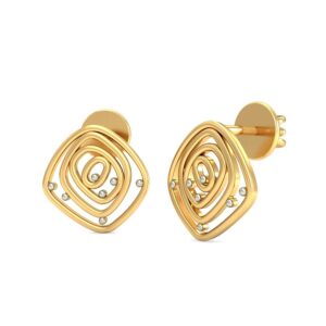 916 Gold Fancy Earrings BERP001