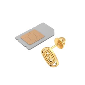 916 Gold Fancy Earrings BERP001