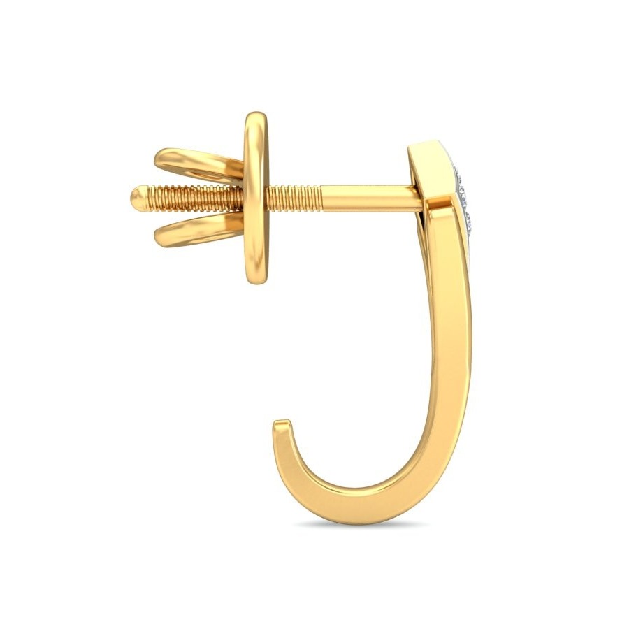 Gold lightweight earring ber 076