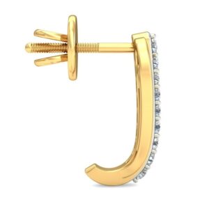 Gold classic earring ber 074