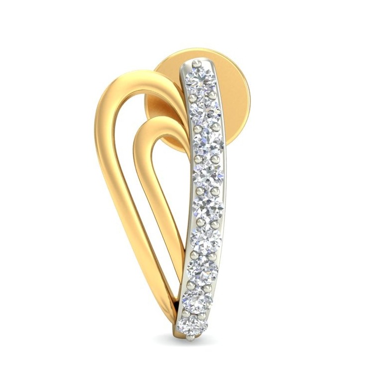 Gold classic earring ber 074