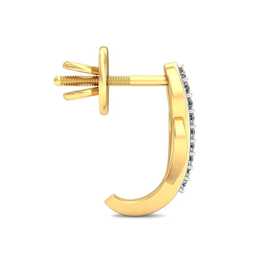 Gold handmade earring ber 073