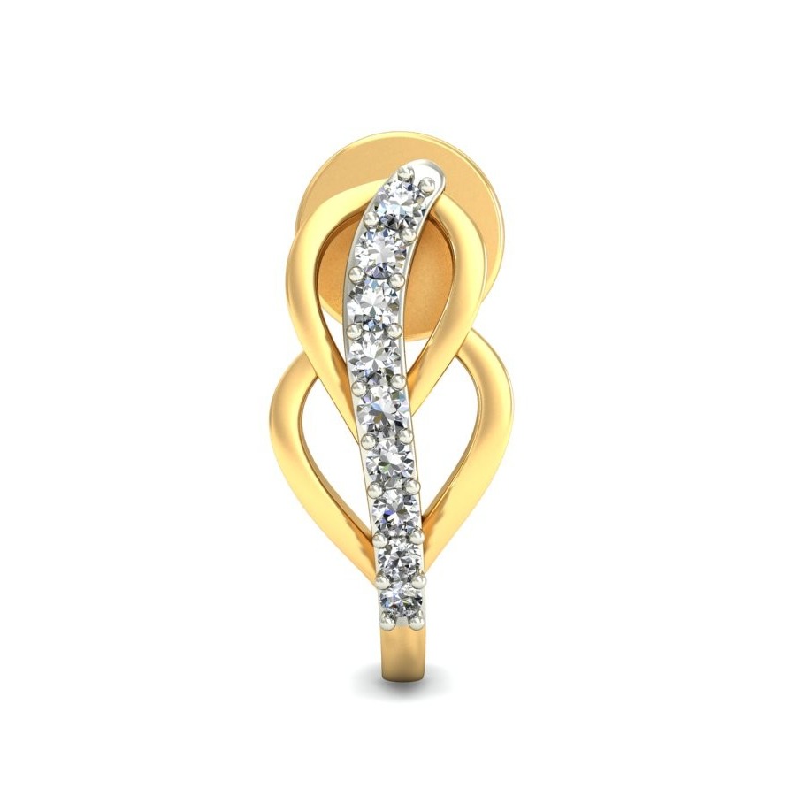Gold handmade earring ber 073