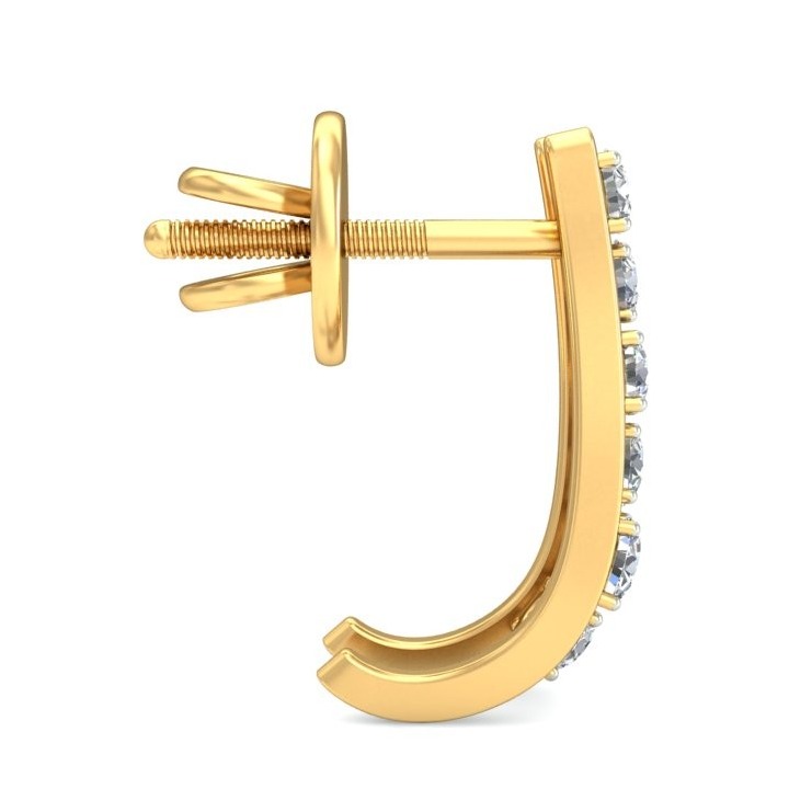 Gold dazzling earring ber 071