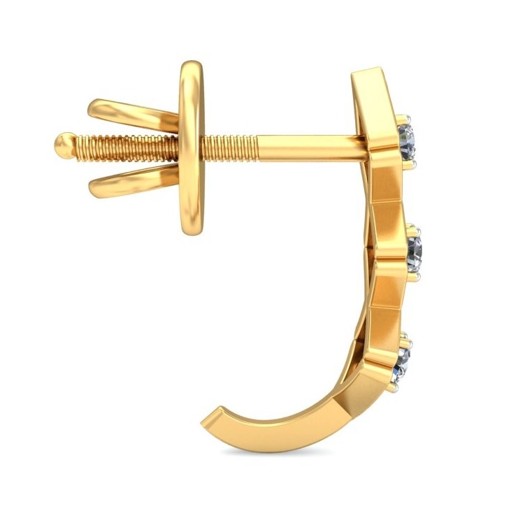Gold fancy earring ber 069