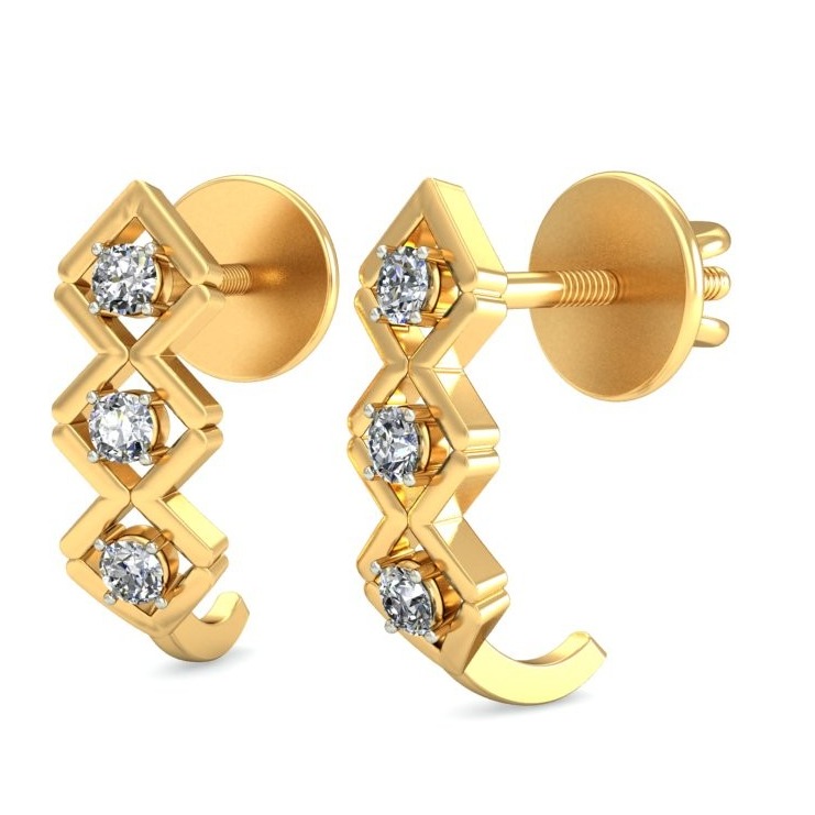 Gold fancy earring ber 069